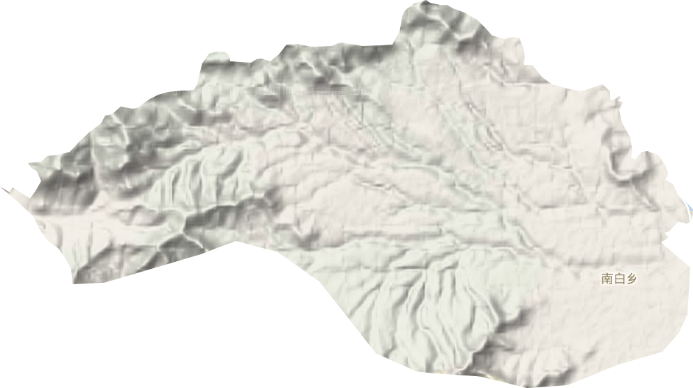 南白乡地形图