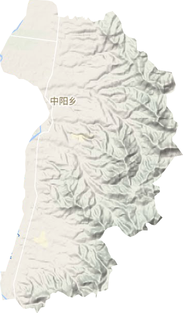 中阳乡地形图
