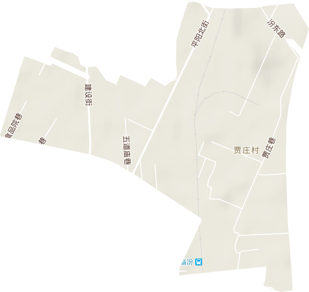 车站街街道地形图