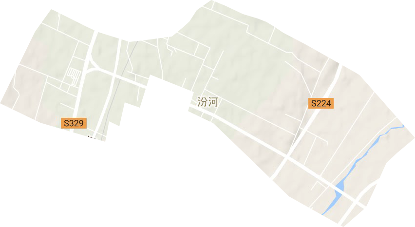 汾河街道地形图