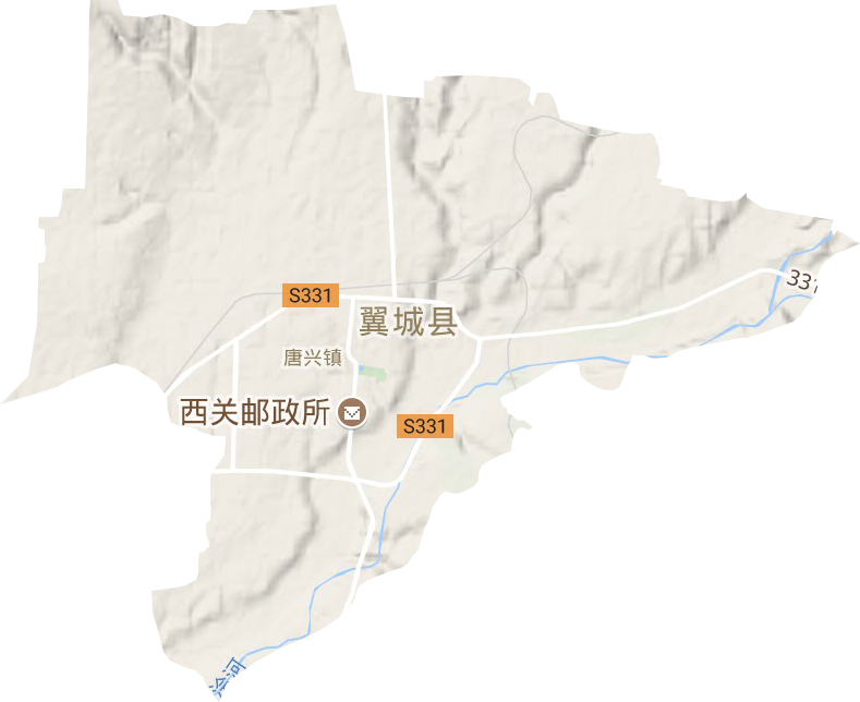 唐兴镇地形图