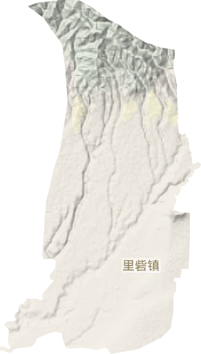 里砦镇地形图