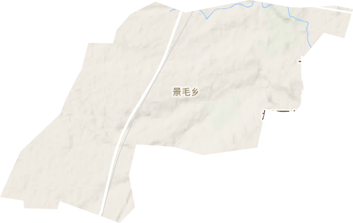 景毛乡地形图
