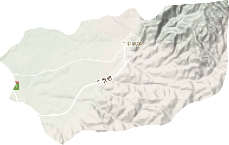 广胜寺镇地形图