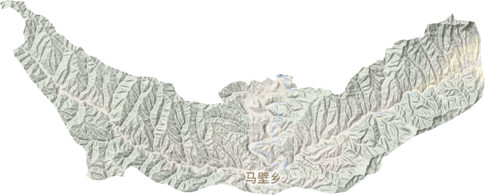马必乡地形图