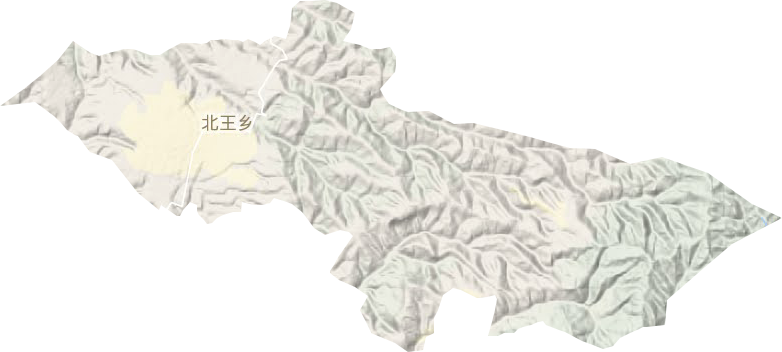 北王乡地形图