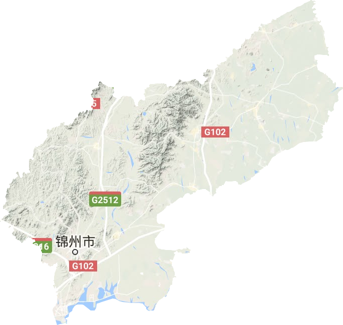 锦州市地形图