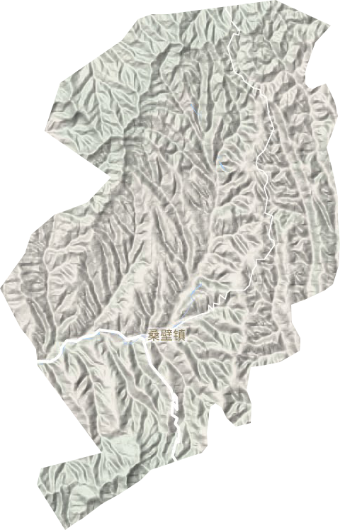 桑壁镇地形图