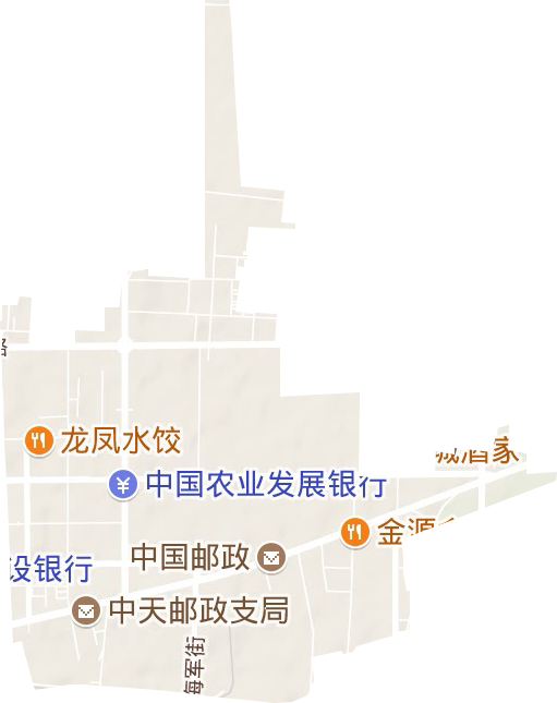 浍滨街道地形图