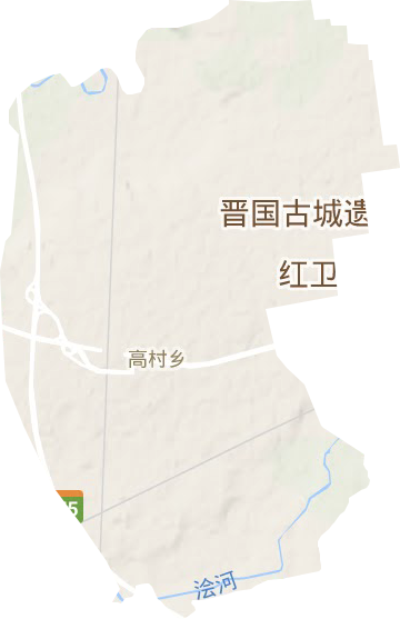 高村乡地形图