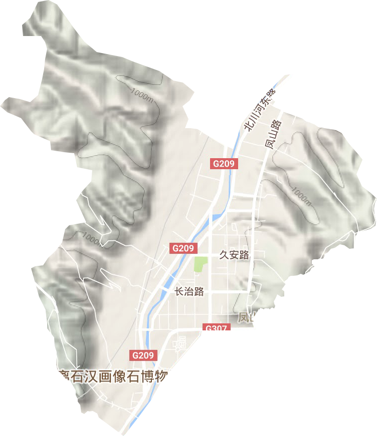 凤山街道地形图