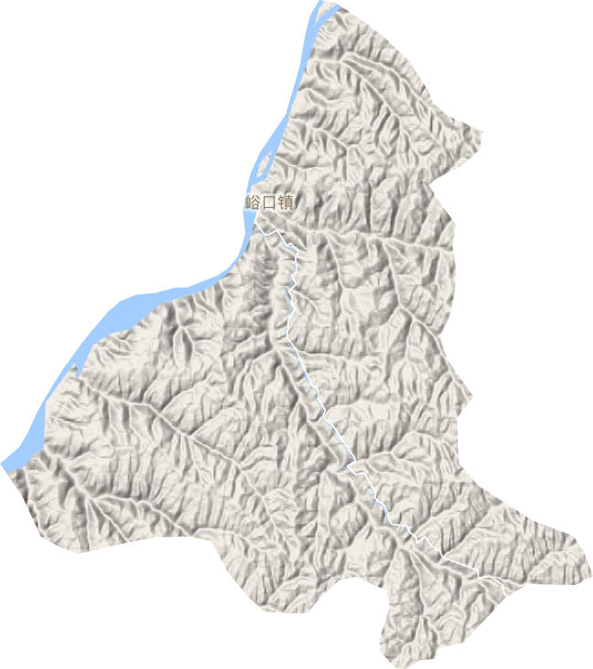 罗峪口镇地形图