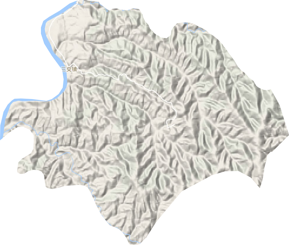 三交镇地形图