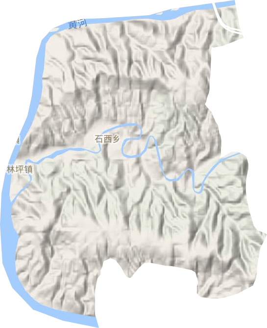 石西乡地形图