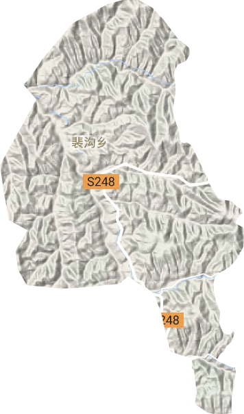 裴沟乡地形图