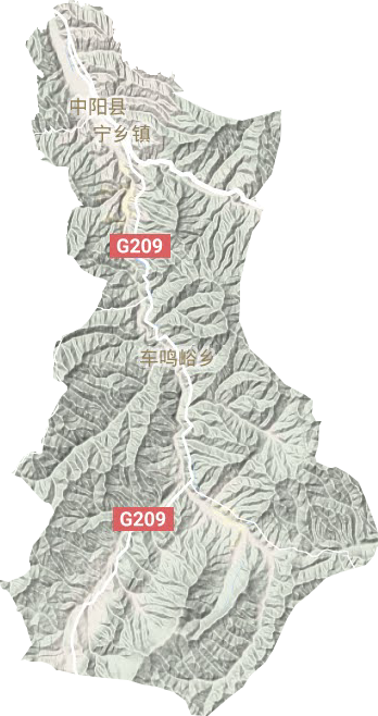 宁乡镇地形图