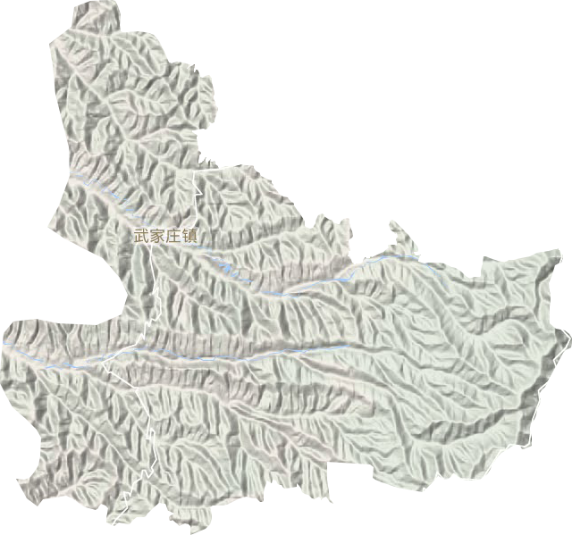 武家庄镇地形图