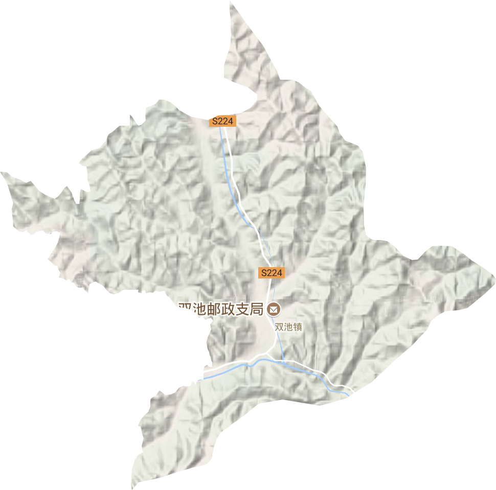 双池镇地形图