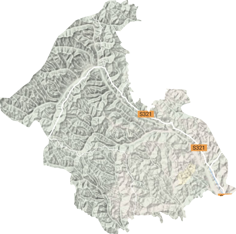 桃红坡镇地形图