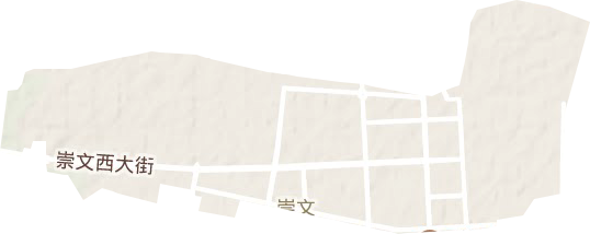 崇文街道地形图