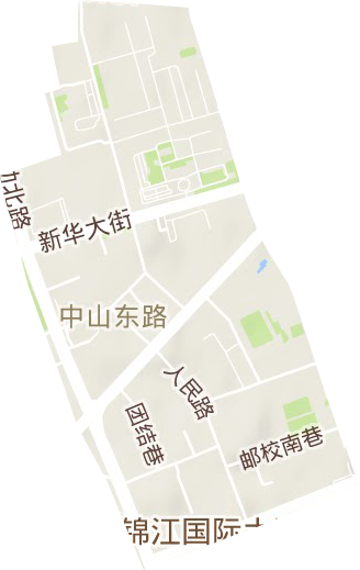 中山东路街道地形图
