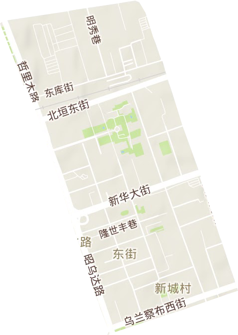 东街街道地形图