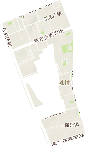 石东路办事处地形图