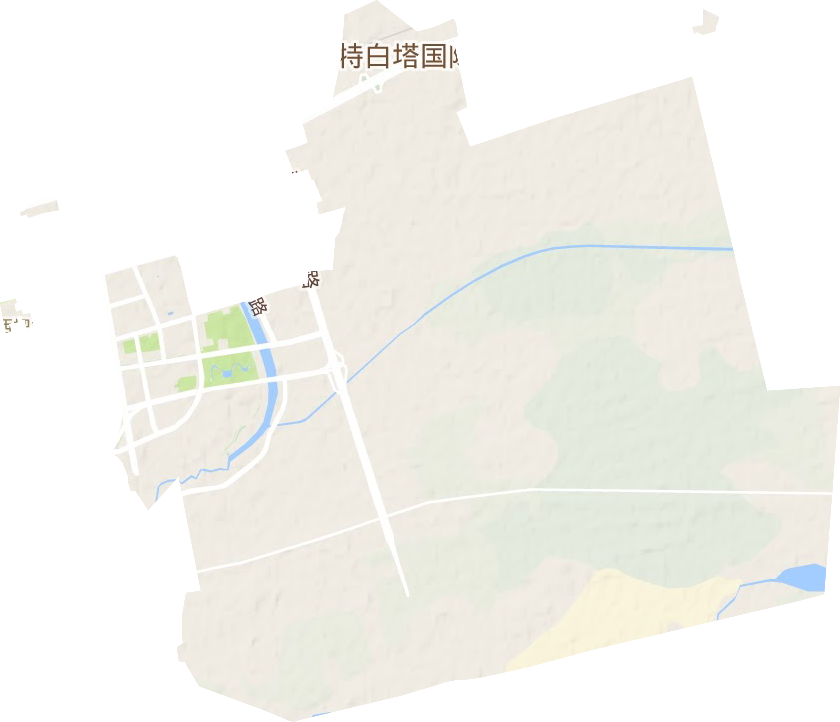 敕勒川路街道地形图