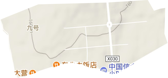 武川金三角开发区地形图