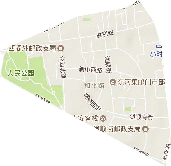 和平街道地形图