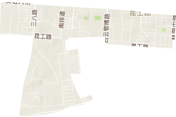 昆工路街道地形图