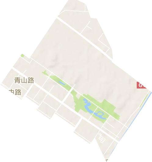 青山路街道地形图