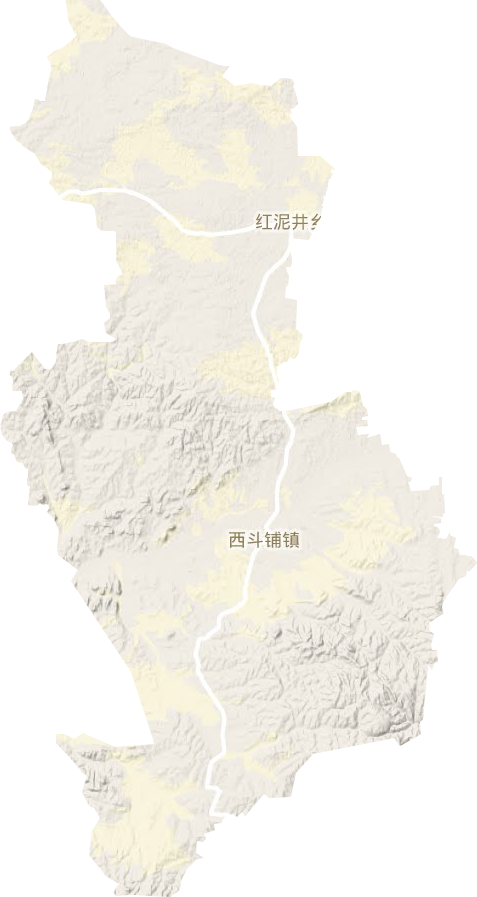 西斗铺镇地形图