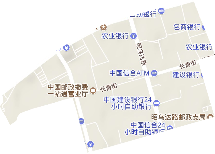 哈达街道地形图