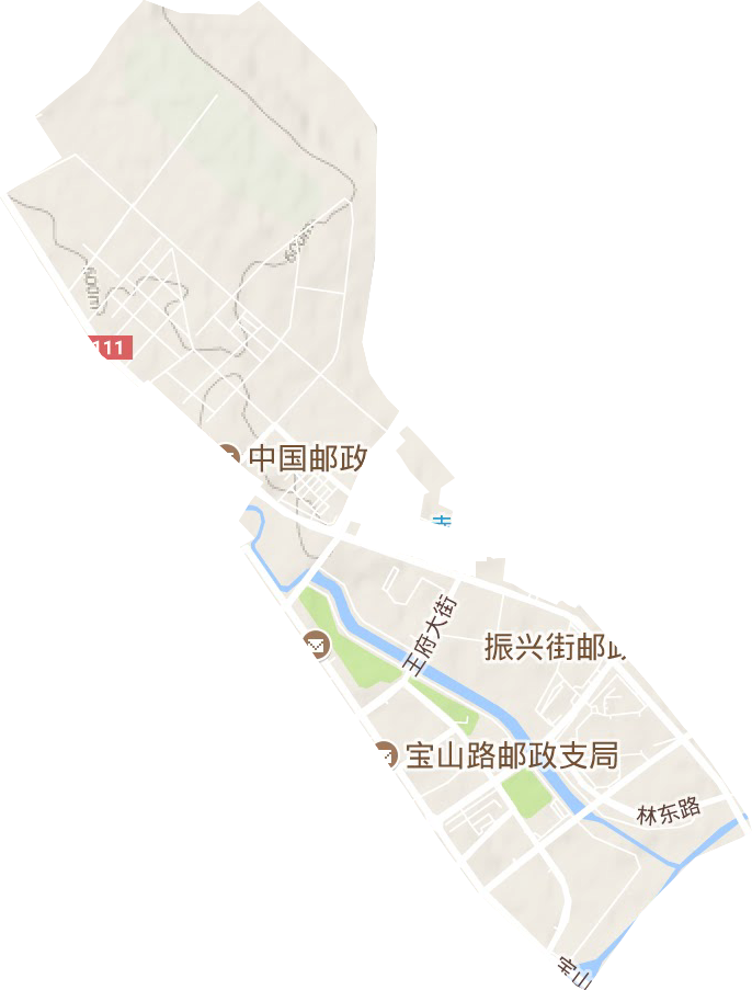 兴安街道地形图
