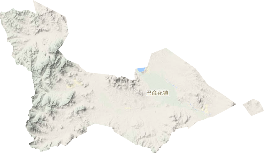 巴彦花镇地形图