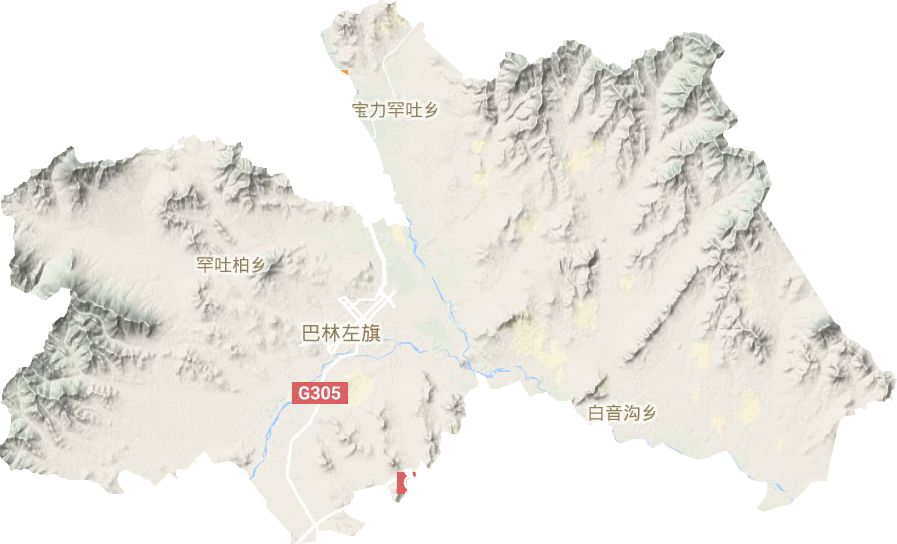 林东镇地形图