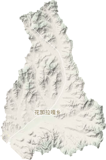 花加拉嘎乡地形图