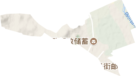 林东东城街道地形图