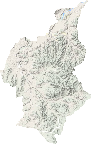 红山子乡地形图