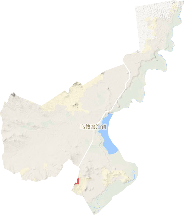 乌敦套海镇地形图