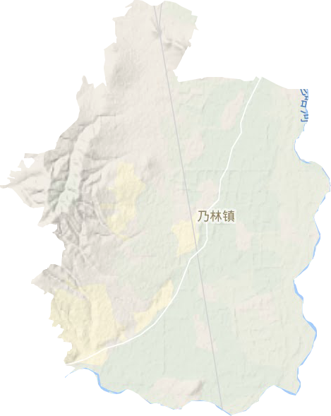 乃林镇地形图