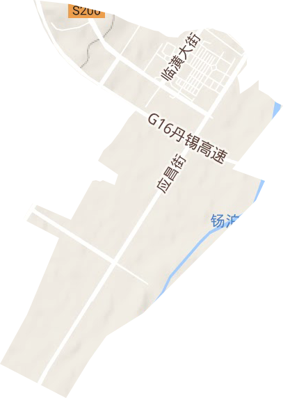 赤峰市和美工贸园区地形图