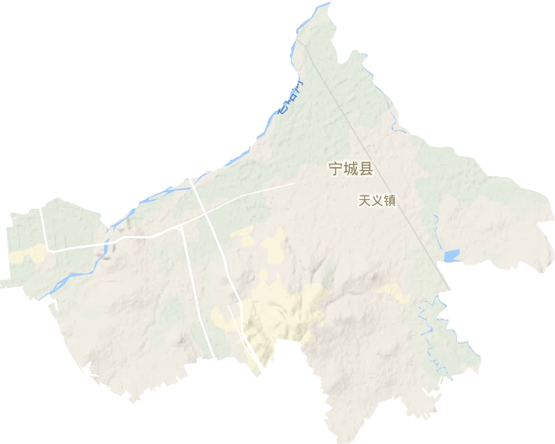 天义镇地形图