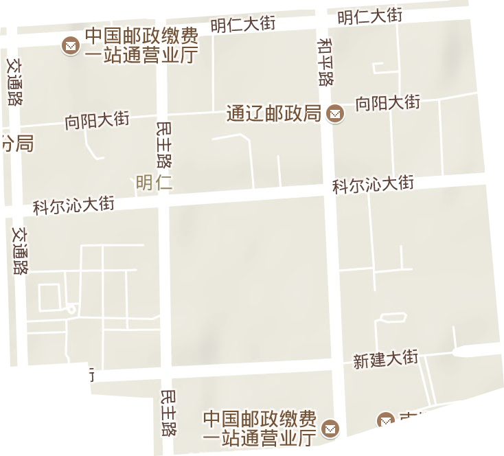 明仁街道地形图