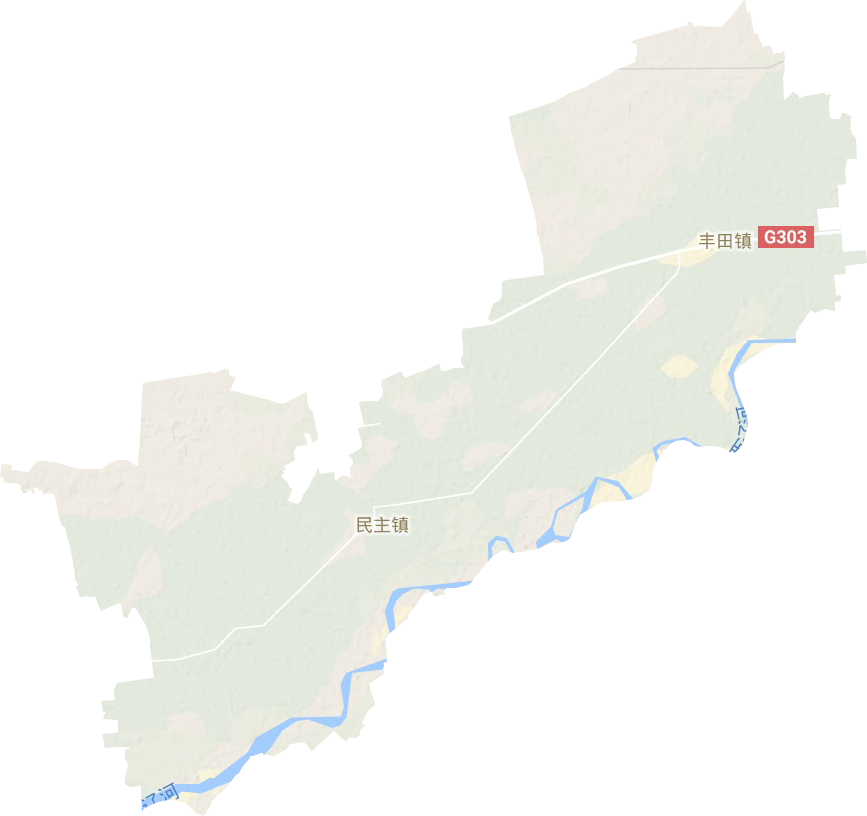 丰田镇地形图