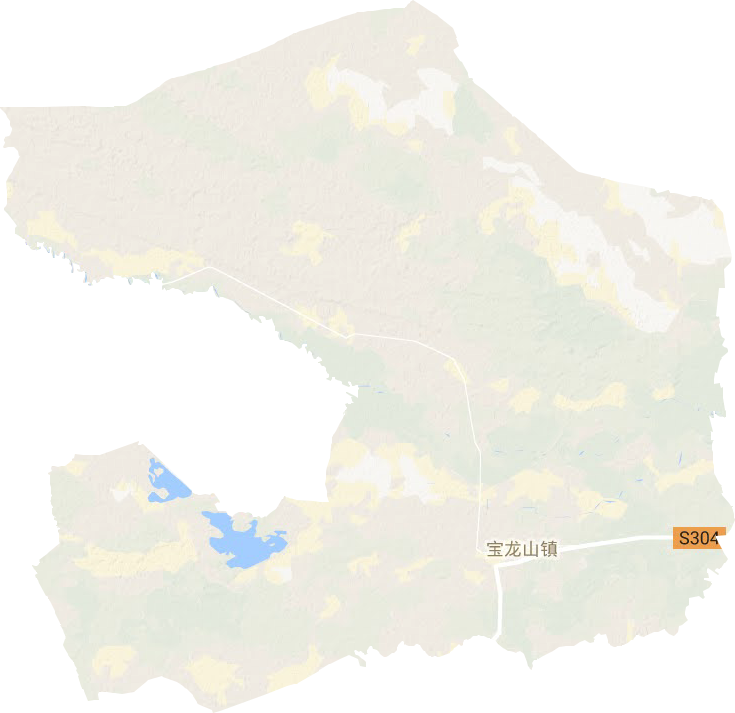 宝龙山镇地形图