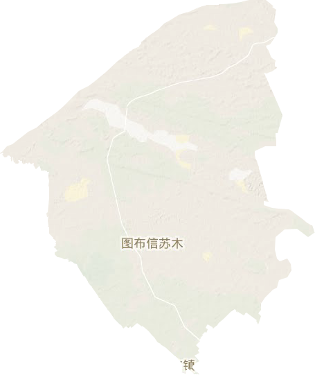 图布信苏木乡地形图