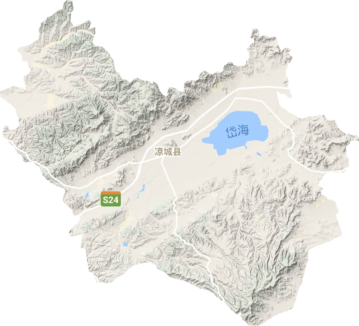 凉城县地形图