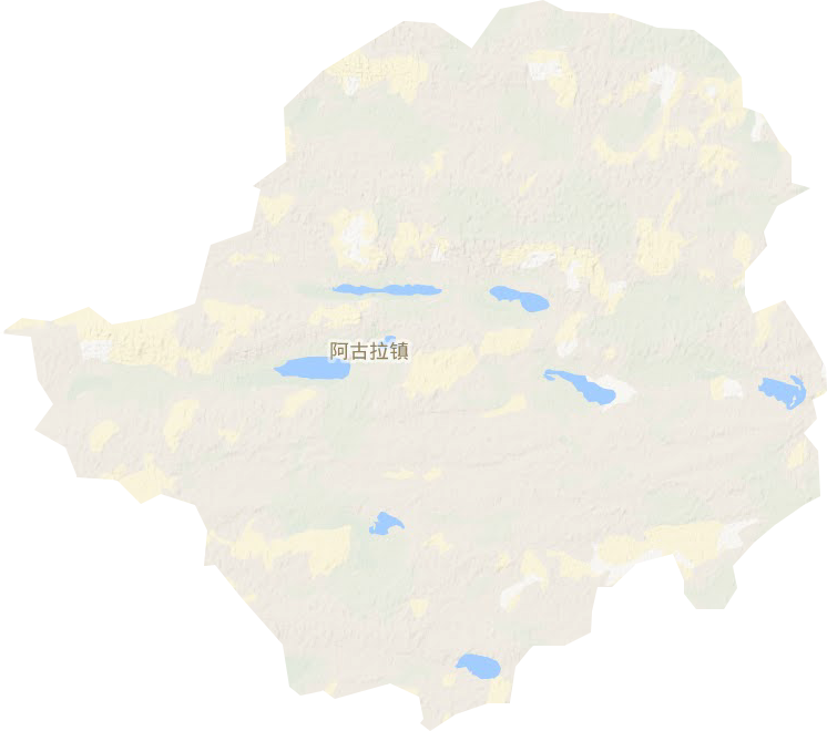 阿古拉镇地形图